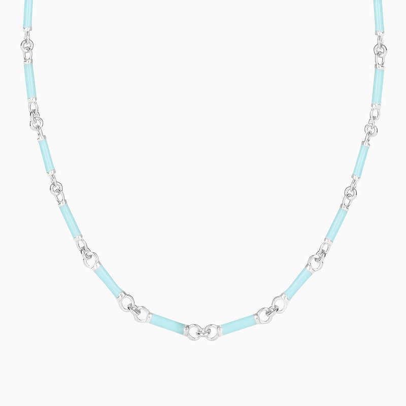 ويفز من لازوردي سلسلة تشوكر من الفضة - Image 1